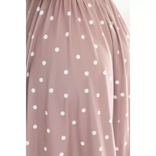  Rochie NUMOCO MATILDE 425-16 BEJ CU BULINE 