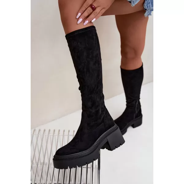  Cizme de dama BOTO 9671A-1 NEGRU 