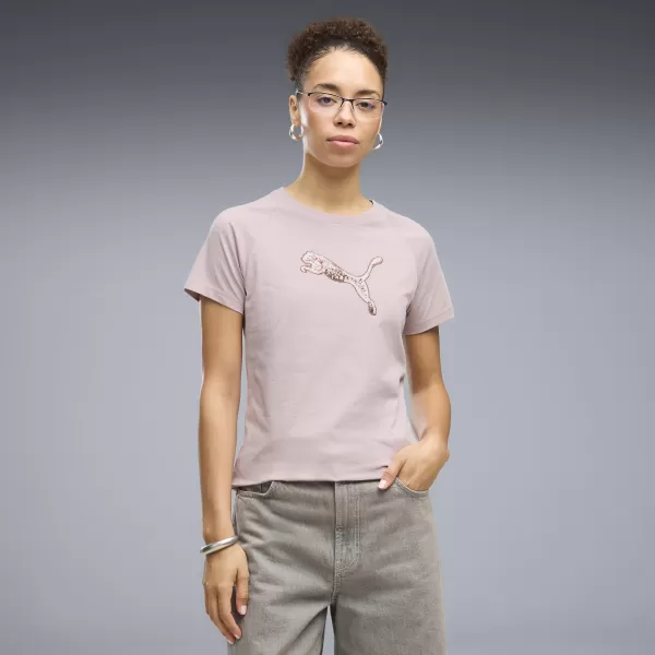  Tricou de damă PUMA ESS SEQUINS TEE 69457649 ROZ CEȚOS 
