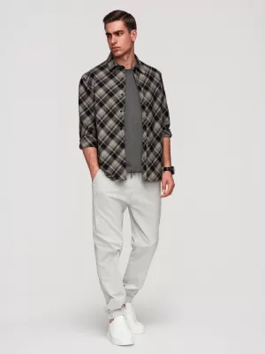 Pantaloni pentru bărbați OMBRE P1521 GRI DESCHIS