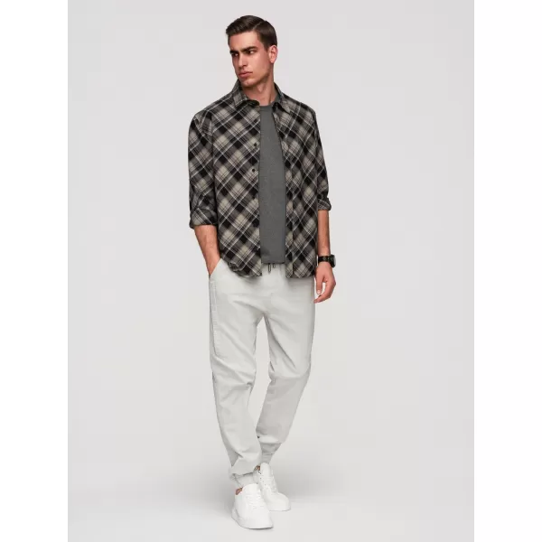  Pantaloni pentru bărbați OMBRE P1521 GRI DESCHIS 