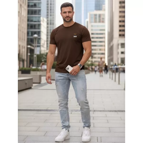  Tricou pentru bărbați DSTREET NX0125R-CH MARO 