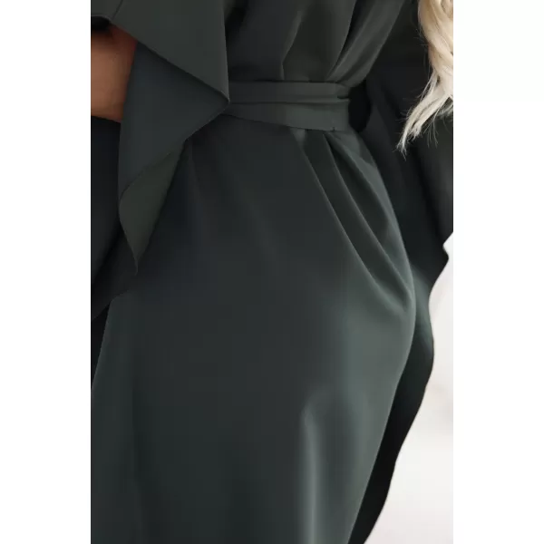  Rochie NUMOCO SOFIA 287-46 KAKI ÎNCHIS 