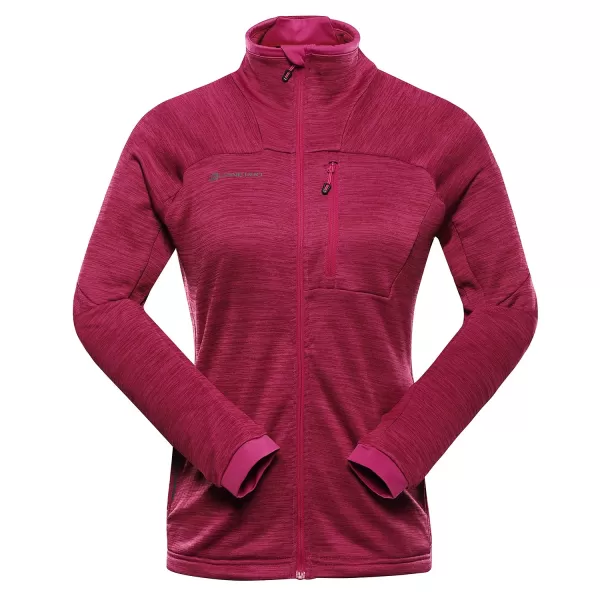  Hanorac de dama ALPINE PRO ONNECA 3 ROȘU FUCSIA 