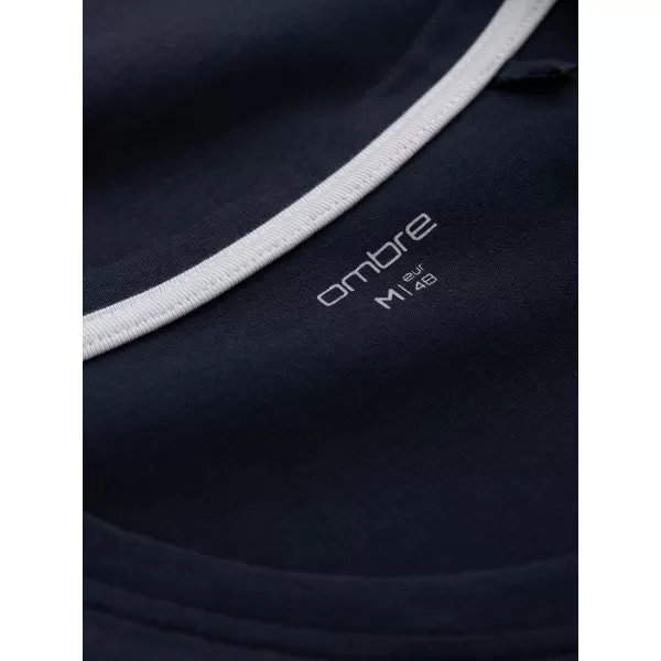  Tricou pentru bărbați OMBRE L172 ALBASTRU MARIN 