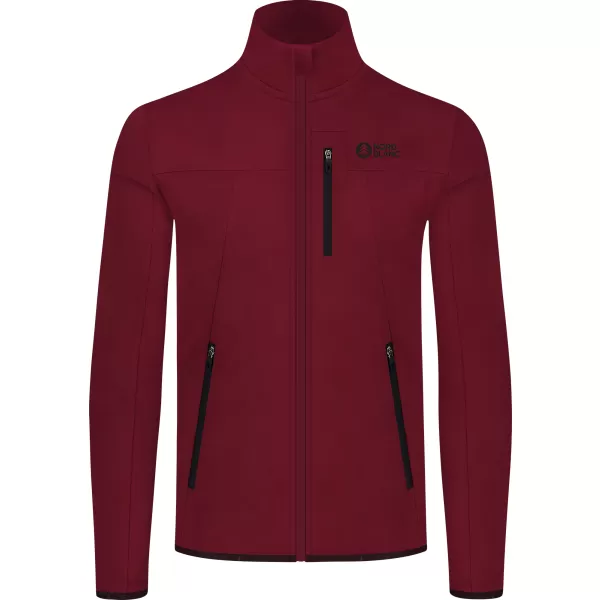  Hanorac powerfleece pentru bărbați NORDBLANC MORASS NBSFM8335 BURGUNDIA 