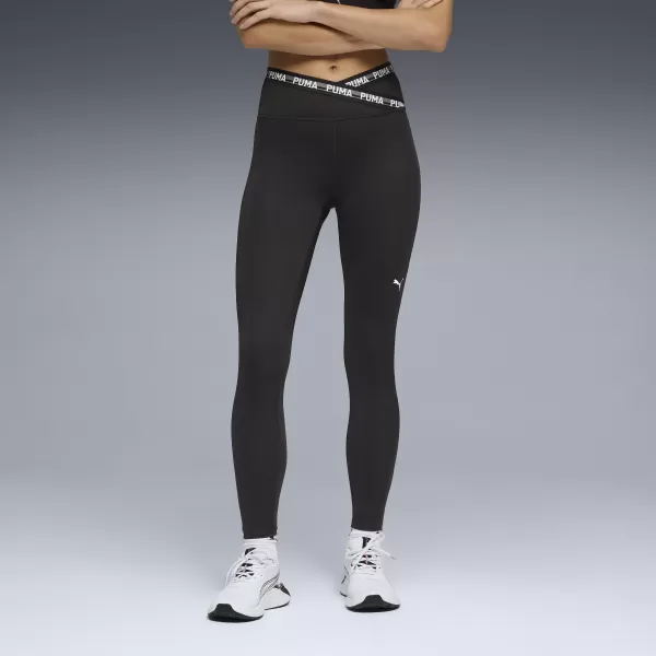  Jambiere de damă PUMA W STRONG CROSS FRONT TIGHT - HW 7/8 52849801 PUMA NEGRU 