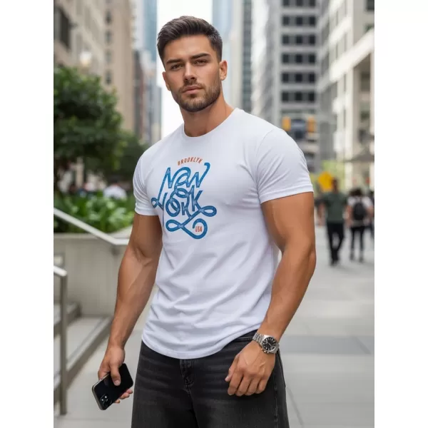  Tricou pentru bărbați DSTREET RX5369 ALB 