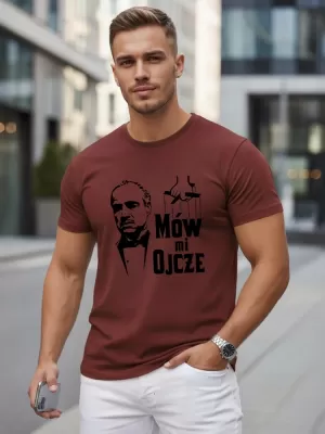 Tricou pentru bărbați DSTREET NX5145R-BU CLARET