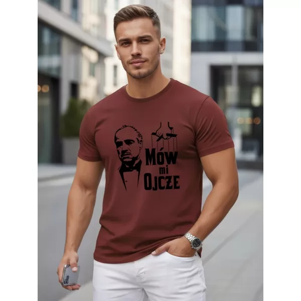  Tricou pentru bărbați DSTREET NX5145R-BU CLARET 