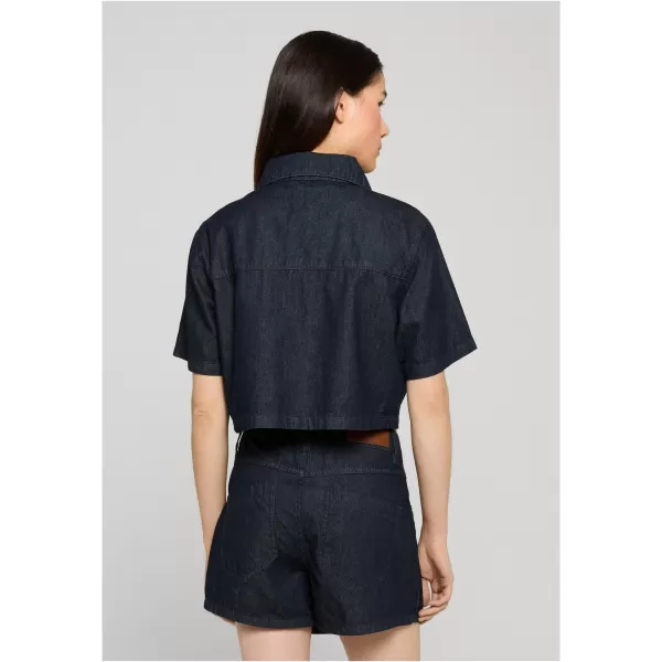  Cămașă de damă URBAN CLASSICS TB8372 ALBASTRU CLĂTIT SPĂLAT 