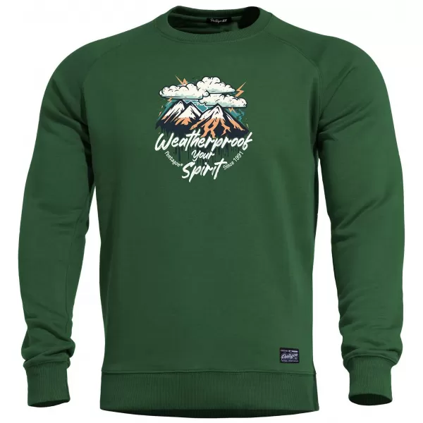  Pulover pentru bărbați PENTAGON HAWK WEATHERPROOF K09019-WE SPRINGBOK VERDE 