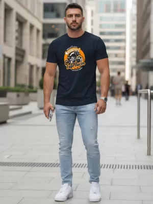 Tricou pentru bărbați DSTREET NX5095R-NY ALBASTRU ÎNCHIS