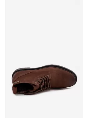 Botine pentru bărbați BIG STAR SHOES OO174149 MARO/BEJ