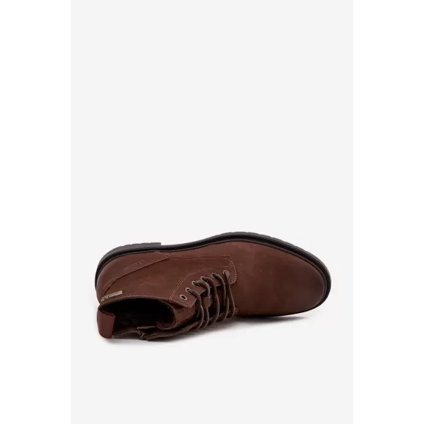  Botine pentru bărbați BIG STAR SHOES OO174149 MARO/BEJ 