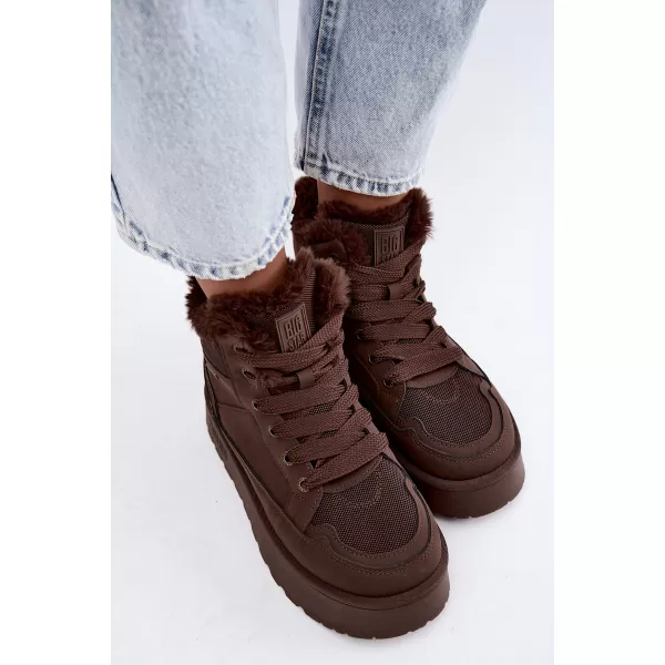  Pantofi de dama BIG STAR SHOES UU274168 UMBRE MARO/BEJ 