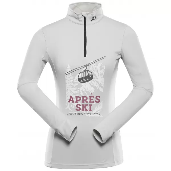  Tricou de damă cu uscare rapidă ALPINE PRO STANSA 2 ALBA ALBASTRU VARIANTA VINERI 