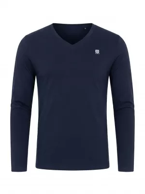 Tricou pentru bărbați OMBRE L172 ALBASTRU MARIN