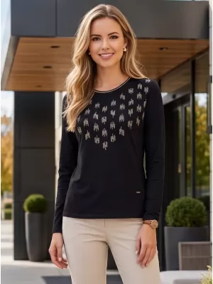 Tricou de damă ALTISPORT IDIARA NEGRU
