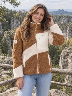 Hanorac de damă din fleece ALTISPORT IVONA BEJ