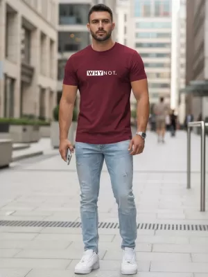 Tricou pentru bărbați DSTREET NX5122R-BU CLARET