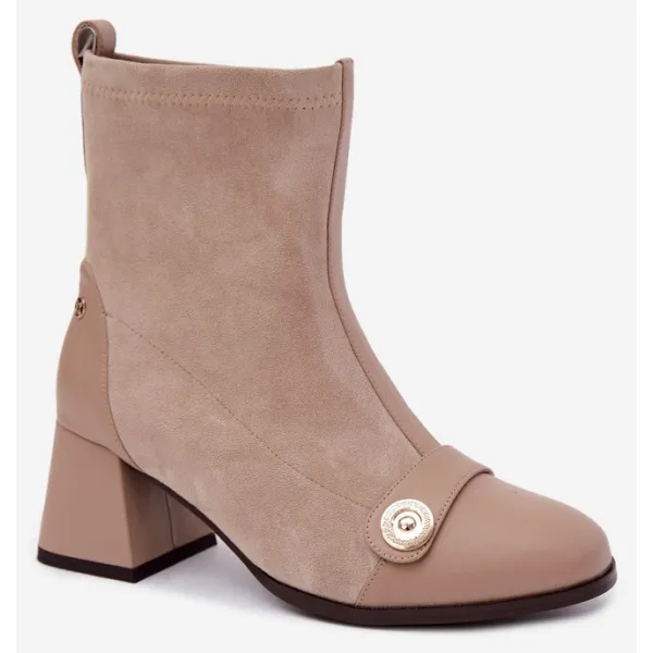  Botine de dama MACIEJKA K7819-04/00-7 BEJ 