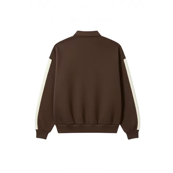  Tricou pentru bărbați cu guler URBAN CLASSICS TB8595-00075 MARO 