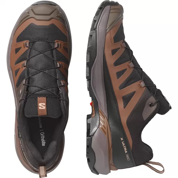  Pantofi pentru bărbați SALOMON X ULTRA 360 GORE-TEX L45473300 NEGRU/GRI PESCĂRUŞ ÎNCHIS/PĂMÂNT ÎNTUNECAT 