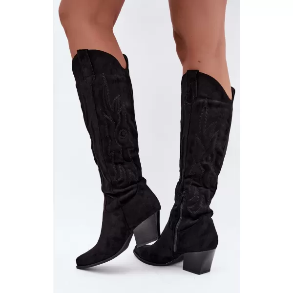  Cizme de dama BOTO 9697A-1 NEGRU 