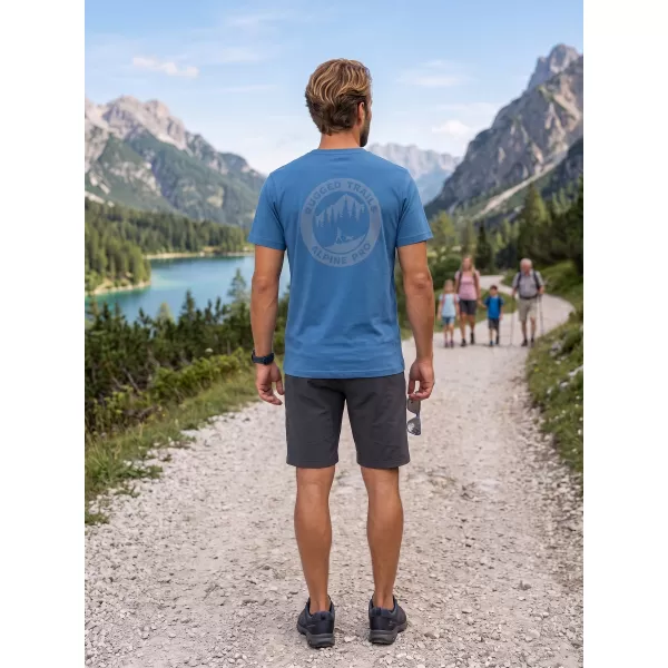  Tricou pentru bărbați ALPINE PRO TERMES 4 VALLARTA ALBASTRU VARIANTA PA 
