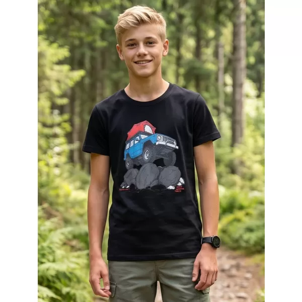  Tricou pentru copii ALPINE PRO ECOMO 4 VARIANTA NEAGRA PC 