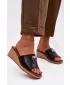Papuci de damă SERGIO LEONE KL325 NEGRU