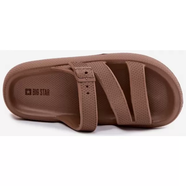  Papuci de damă BIG STAR SHOES 42155-19 MARO/BEJ 
