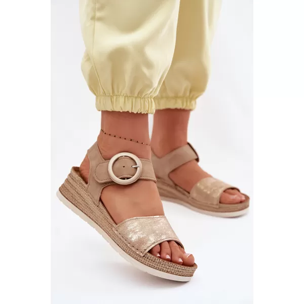  Sandale de dama INBLU RV000013 NISIP 