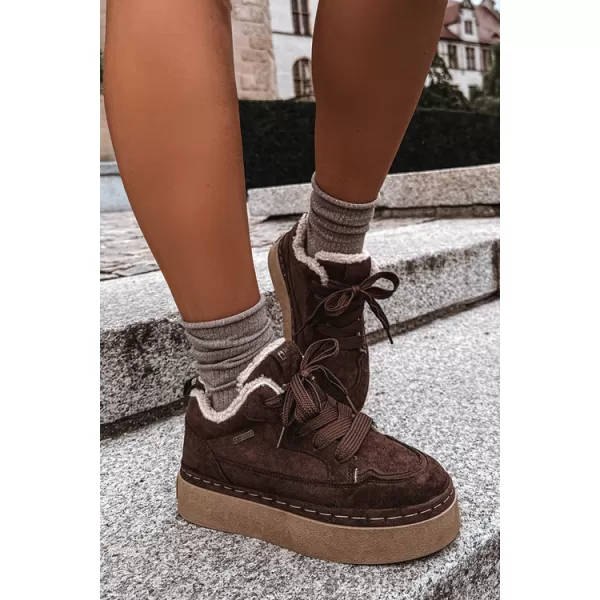  Pantofi de dama BIG STAR SHOES UU274188 UMBRE MARO/BEJ 