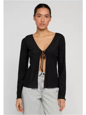 Cardigan de damă URBAN CLASSICS TB8187 NEGRU