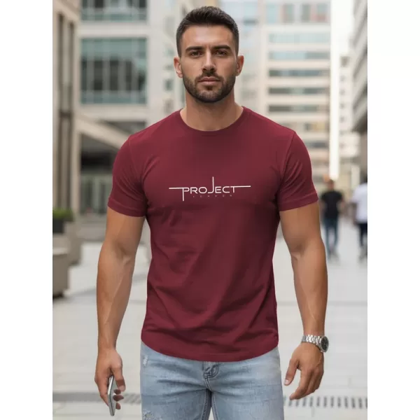  Tricou pentru bărbați DSTREET NX5127R-BU BURGUNDIA 