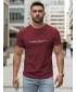 Tricou pentru bărbați DSTREET NX5127R-BU BURGUNDIA