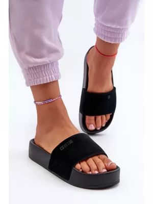 Papuci de damă BIG STAR SHOES NN274A670 NEGRU