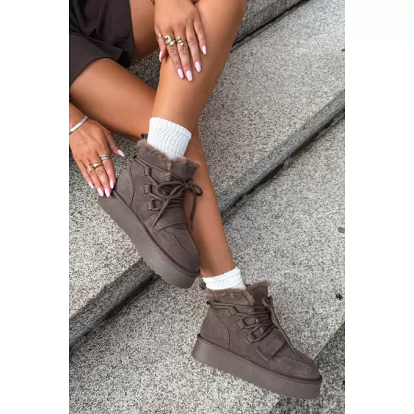  Pantofi de dama BIG STAR SHOES UU274315 UMBRE MARO/BEJ 