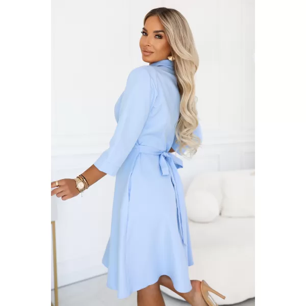  Rochie NUMOCO 286-10 ALBASTRU CERUL 