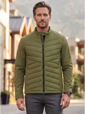 Jachetă hibridă pentru bărbați MALFINI PREMIUM CROSS 555 VERDE AVOCADO