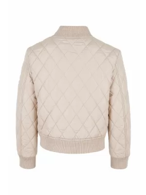 Jachetă matlasată pentru fetiță URBAN CLASSICS UCK806-02903 NISIP ALB
