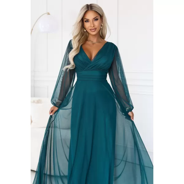  Rochie NUMOCO NERISSA 684-2 VERDE MARE 