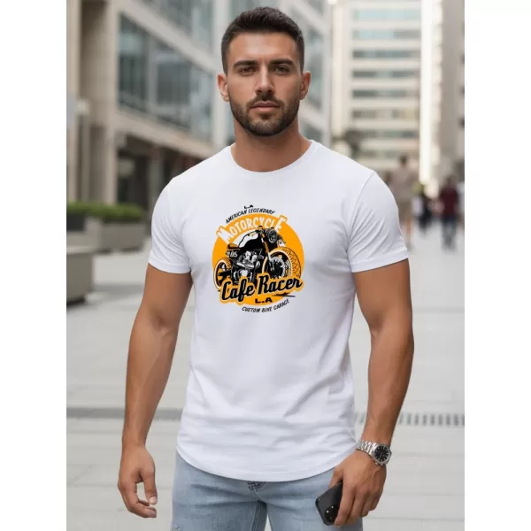  Tricou pentru bărbați DSTREET NX5095R-WH ALB 