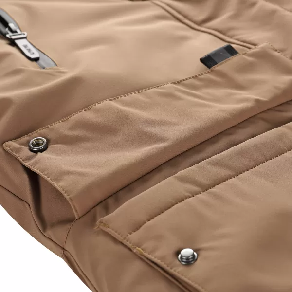  Geaca de iarna dama ALPINE PRO WERDA 3 NUANȚĂ SEPIA 