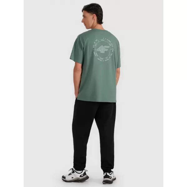  Pantaloni pentru bărbați 4F WAW25TTROM1252 NEGRU ADÂNC 
