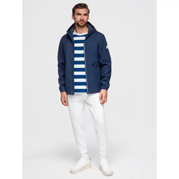  Jachetă softshell pentru bărbați OMBRE OM-JANP-0292 ALBASTRU MARIN 
