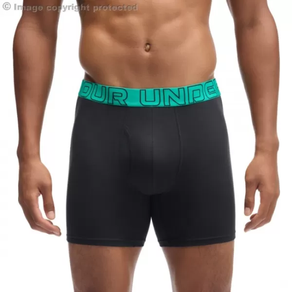  Boxeri pentru bărbați UNDER ARMOUR M PERF COTTON 6IN (3KS) 1383889-007 NEGRU 