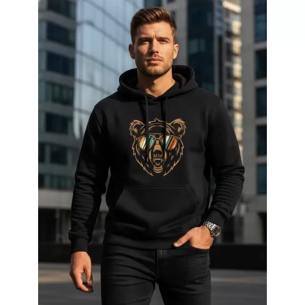  Hanorac pentru bărbați DSTREET NX0041B-BK NEGRU 